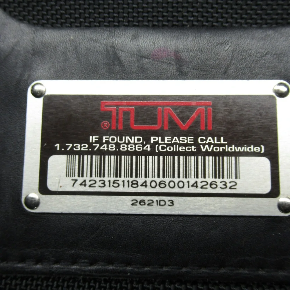 Tumi Expandable‎ Organizer Computer Briefcase Black Heavyweight Laptop 2621d3